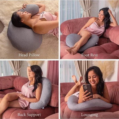 Pharmedoc Nursing Pillow For Breastfeeding, Support For Mom And Baby - Maternity Pillows - Cooling Cover 8 Pharmedoc Nursing Pillow For Breastfeeding, Support For Mom And Baby - Maternity Pillows - Cooling Cover - Image 6