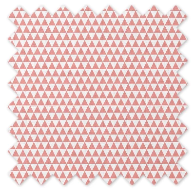 Bacati - Olivia Coral/Navy Feathers/Triangles Muslin 4 Pc Set Of Bibs & Burp Cloths Set 6 Bacati - Olivia Coral/Navy Feathers/Triangles Muslin 4 Pc Set Of Bibs & Burp Cloths Set - Image 4