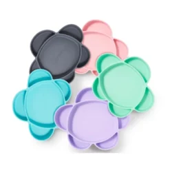 Grabease Silicone Suction Plate, Baby & Toddler Self-Feeding, 6-Section Dish With Stay-Put Grip, BPA And Phthalates-Free -Graco Sales GUEST e5573098 bba6 49de b16c 25232b2532ee