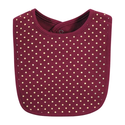 Hudson Baby Infant Girl Cotton Bibs, Pumpkin Spice, One Size 8 Hudson Baby Infant Girl Cotton Bibs, Pumpkin Spice, One Size - Image 6