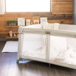 Romp & Roost LUXE Nest Waterproof Fitted Sheet With Divider For Twin Babies -Graco Sales GUEST e60d5507 6f99 4580 8331 cd8e905cba2b