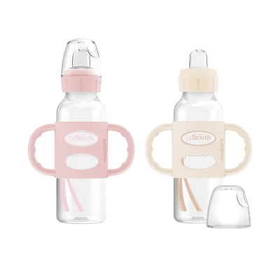 Dr. Brown's Narrow Neck Sippy Bottle With Handles - 2pk 8 Dr. Brown's Narrow Neck Sippy Bottle With Handles - 2pk - Image 6