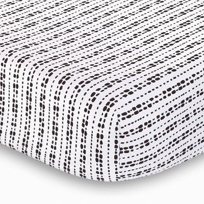 The Peanutshell Woodland Plaid And Safari Animal Fitted Crib Sheets, Unisex 6-Pack Set | Black, White 8 The Peanutshell Woodland Plaid And Safari Animal Fitted Crib Sheets, Unisex 6-Pack Set | Black, White - Image 6