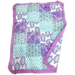 Bacati - Paisley Isabella Purple Lilac Aqua 10 Pc Crib Bedding Set With Long Rail Guard Cover -Graco Sales GUEST e9bec9e3 1414 43f4 800b 0bb12744566f