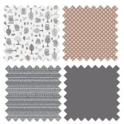 Bacati - Owls In The Woods Beige/Gray 4 Pc Crib Bedding Set With Diaper Caddy -Graco Sales GUEST ea2ff47d 533f 4f46 a57f 81fb2851d652