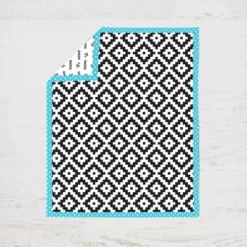 Bacati - Love Aztec Print Black Turquoise 10 Pc Crib Bedding Set With Long Rail Guard Cover -Graco Sales GUEST ea68f201 b6b3 40ef a603 bdee8b12947a 1