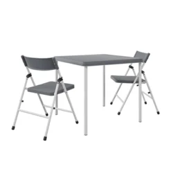 Cosco 3pc Kids' Activity Set With Folding Chairs Gray/White -Graco Sales GUEST ebcbed96 e5ef 476b bf78 f9c939126033