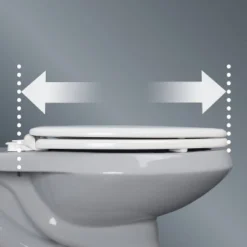 Mayfair By Bemis NextStep2 Never Loosens Round Enameled Wood Children's Potty Training Toilet Seat With Easy Clean And Slow Close Hinge - White -Graco Sales GUEST ecb2ee0e 3c59 4d6d 9be2 535655009278