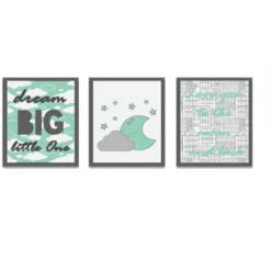 Bacati - Clouds In The City Mint/Gray 10 Pc Crib Bedding Set With Long Rail Guard Cover -Graco Sales GUEST eec51f47 5b18 46bd af8b 36eadb3ca51a