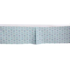 Bacati - Isabella Paisley Aqua/Lilac/Purple Floret Crib/Toddler Bed Skirt -Graco Sales GUEST f0d829ee 1a8e 4798 8189 4cc1af09798b