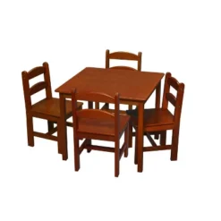 5pc Kids' Square Table And Chair Set - Gift Mark