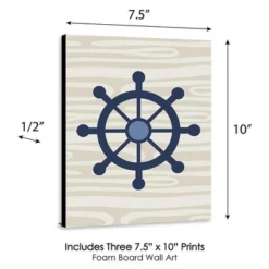 Big Dot Of Happiness Ahoy - Nautical - Boy Nursery Wall Art And Kids Room Decorations - Gift Ideas - 7.5 X 10 Inches - Set Of 3 Prints -Graco Sales GUEST f1b0f693 d7d1 4483 8e06 b11b5219c5a2