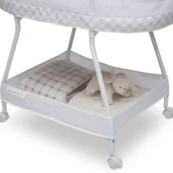 Delta Children Sweet Dreams Bassinet With Airflow Mesh - Gray Infinity -Graco Sales GUEST f1d41123 fe7d 4146 b1a5 7da7fe4df422