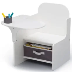 Delta Children MySize Chair Desk With Storage Bin - White -Graco Sales GUEST f32b5e62 efbf 46ca b633 56452907130f
