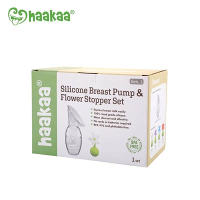 Haakaa Breast Pump Without Suction Base And White Flower Stopper - 4oz 8 Haakaa Breast Pump Without Suction Base And White Flower Stopper - 4oz - Image 6