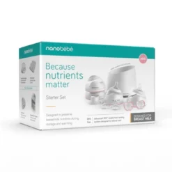 Nanobebe Baby Bottle Starter Set With Warmer & Pacifier