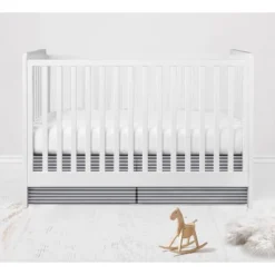 Bacati - Elephants Blue/Navy/Gray 6 Pc Crib Bedding Set With Long Rail Guard Cover 19 Bacati - Elephants Blue/Navy/Gray 6 Pc Crib Bedding Set With Long Rail Guard Cover -Graco Sales GUEST f5e1cdde 327a 428f 9207 fa59b32f5d9c 1