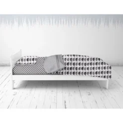 Bacati - Elephants White/Gray 4 Pc Toddler Bedding Set -Graco Sales GUEST f5ed53f9 b08c 4e9c 9b51 eccc07c80c07