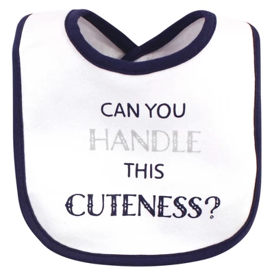 Hudson Baby Infant Boy Cotton Bibs 10pk, Handsome Like Daddy, One Size 3 Hudson Baby Infant Boy Cotton Bibs 10pk, Handsome Like Daddy, One Size