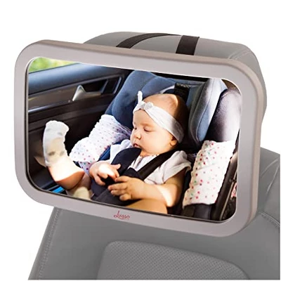 Lusso Gear Baby Backseat Car Mirror For Rear Facing Car Seats, Extra Wide, Stable And Shatterproof 6 Lusso Gear Baby Backseat Car Mirror For Rear Facing Car Seats, Extra Wide, Stable And Shatterproof - Image 4