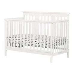 South Shore Little Smileys Modern Baby Crib Adjustable Height Mattress With Toddler Rail - Pure White -Graco Sales GUEST f7f167e0 7b9e 4d60 9176 bf341d1641aa