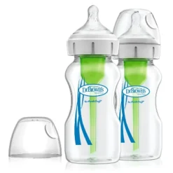 Dr. Brown's Options+ Wide-Neck Anti-Colic Glass Baby Bottle - 2pk -Graco Sales GUEST f83e6c96 9e79 49c0 bbe1 95e7de1128db