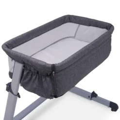 Simmons Kids' Dream Bedside Baby Bassinet Sleeper With Breathable Mesh And Adjustable Heights - Lightweight Portable Crib - Gray -Graco Sales GUEST f85179a9 19f9 4d76 b7b6 a642575ddddb