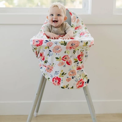 Bebe Au Lait Pure & Simple 5-in-1 Cover With 2 Nursing Pads - Floral Pop - 3ct 6 Bebe Au Lait Pure & Simple 5-in-1 Cover With 2 Nursing Pads - Floral Pop - 3ct - Image 4