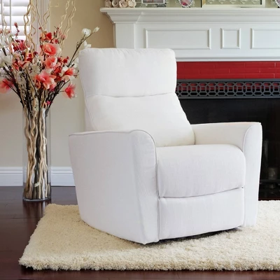 SECOND STORY HOME Soho Swivel Recliner Chair - White 4 SECOND STORY HOME Soho Swivel Recliner Chair - White - Image 2