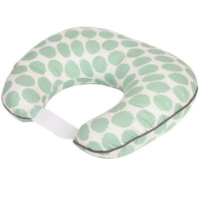 Bacati - 3 Pc Ikat Zigzag Mint Dots Muslin Hugster Feeding & Infant Support Nursing Pillow Nursing Pillow With Insert 6 Bacati - 3 Pc Ikat Zigzag Mint Dots Muslin Hugster Feeding & Infant Support Nursing Pillow Nursing Pillow With Insert - Image 4