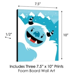 Big Dot Of Happiness Yeti To Party - Mountain Nursery Wall Art And Abominable Snowman Kids Room Decor - 7.5 X 10 Inches - Set Of 3 Prints -Graco Sales GUEST f970be10 97c7 4822 a974 a1acd336cf38