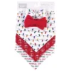Hudson Baby Infant Girl Cotton Bib And Headband Set 5pk, Christmas Lights, One Size -Graco Sales GUEST faa0cd63 66c6 4694 a3c0 b6f8f853d86f