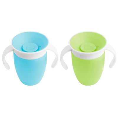 Munchkin Miracle 360° 2pk Trainer Cup - 7oz 6 Munchkin Miracle 360° 2pk Trainer Cup - 7oz - Image 4