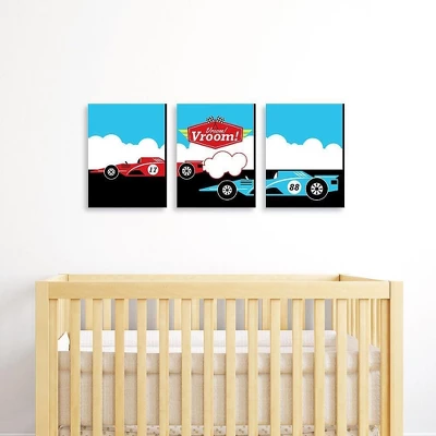 Big Dot Of Happiness Let's Go Racing - Racecar - Nursery Wall Art, Race Car Kids Room Decor & Game Room Home Decor - 7.5 X 10 Inches - Set Of 3 Prints 3 Big Dot Of Happiness Let's Go Racing - Racecar - Nursery Wall Art, Race Car Kids Room Decor & Game Room Home Decor - 7.5 X 10 Inches - Set Of 3 Prints