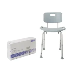 McKesson Bath Bench With Removable Back Shower Chair, 1 Count