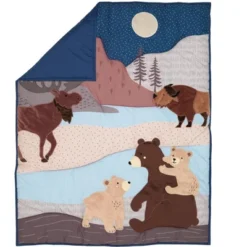 Lambs & Ivy Big Sky Blue/Brown Woodland Animals 4-Piece Baby Crib Bedding Set 17 Lambs & Ivy Big Sky Blue/Brown Woodland Animals 4-Piece Baby Crib Bedding Set -Graco Sales GUEST ff43add9 2a3a 474c 9fe3 1e9394c1fba3