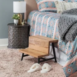 Gertie Bed Steps - Linon -Graco Sales GUEST ff561fb9 ec29 4222 830d f4373f535ae8