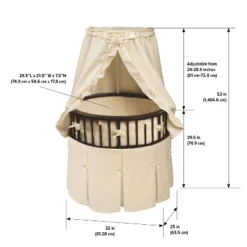 Badger Basket Elite Oval Baby Bassinet With Canopy - Espresso/Ecru -Graco Sales GUEST ff6b8823 4a40 480e 890c d73c867995af